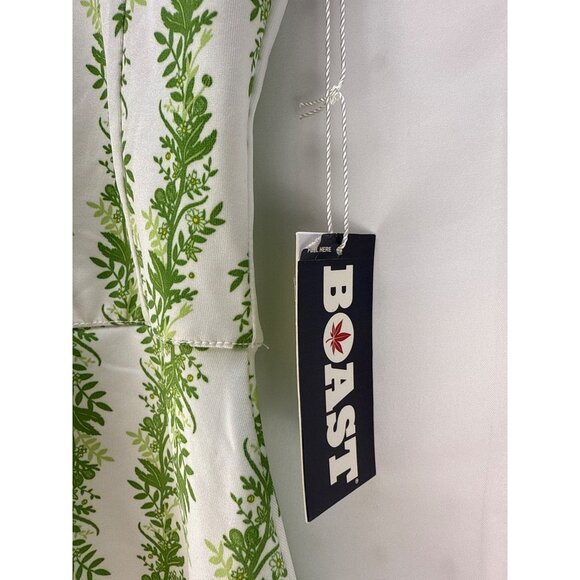 Boast Court Tennis Tank Top XS Green White Racerback NWT Sporty Summer - Picture 5 of 7